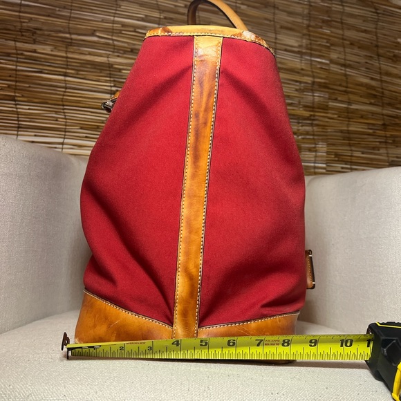 🍎Coach Red and Tan Large vintage travel Tote Bag🍎 - Picture 9 of 10